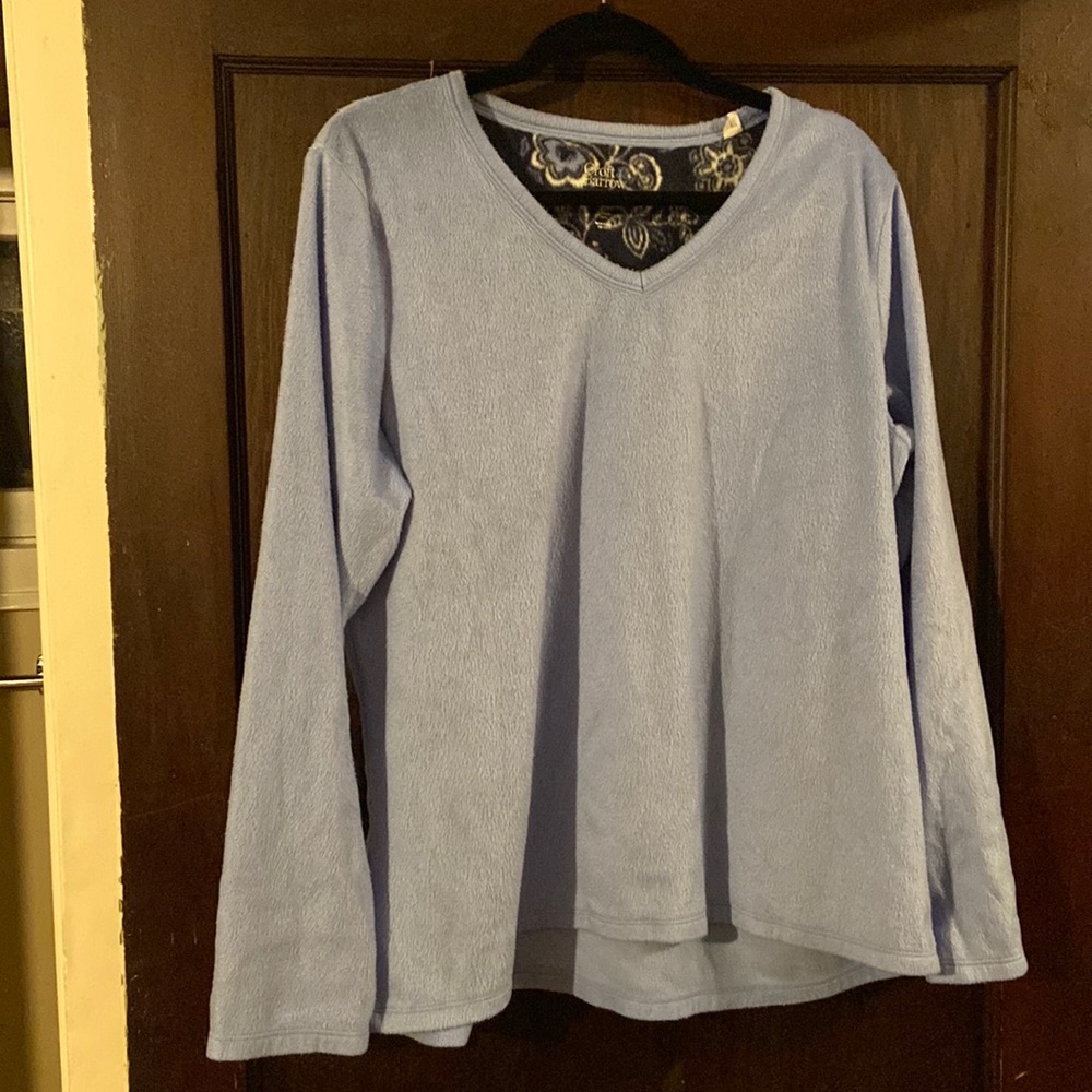 Large fleece pj top